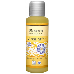 Saloos Masáž hrádze olej pre dlhodobú hydratáciu pokožky pre tehotné 50 ml
