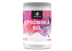 Allnature Epsomská soľ Horčík, síran do kúpeľa uvoľňuje svaly, odbúrava stres, detoxikuje organizmus 1000 g