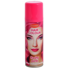 Zo zmývateľné farebný lak na vlasy Ružový 125 ml sprej