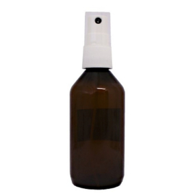 Rozprašovač plastová fľaštička hnedá plniteľná čiastočne priehľadná 50 ml