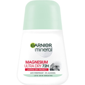 Garnier Mineral Magnesium Ultra Dry 72h guličkový antiperspirant dezodorant roll-on pre ženy 50 ml