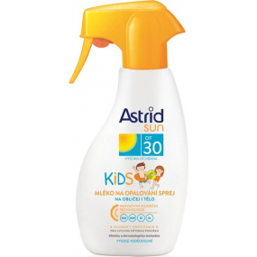 Astrid Sun Kids OF30 mlieko na opaľovanie sprej 200 ml