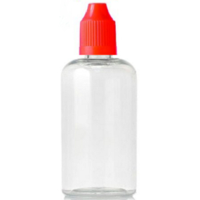 Fľaštička priehľadná plastová s kvapkadlom 100 ml