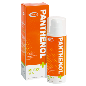 Topvet Panthenol + Mlieko 11% regeneruje spálenú, podráždenú a popraskanú pokožku 200 ml