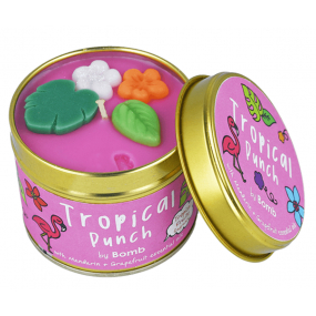 Bomb Cosmetics Tropický punč - Tropical Punch Vonná prírodné, ručne vyrobená sviečka v plechovej dóze horí až 35 hodín