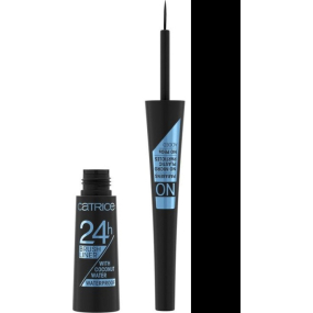 Catrice 24h Brush Liner Waterproof tekuté očné linky 010 Ultra Black Waterproof 3 ml
