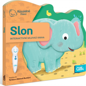 Albi Kúzelné čítania interaktívnej minikniha s výsekom Slon, vek 2+