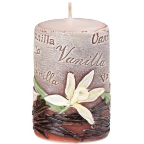 Sviečky Vanilla Vanilková vonná sviečka valec 50 x 80 mm