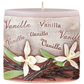 Sviečky Vanilla Vanilková vonná sviečka elipsa 110 x 45 x 110 mm