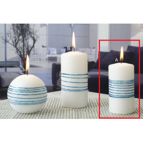 Lima Exclusive sviečka modrá valec 50 x 100 mm 1 kus