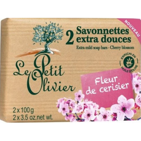 Le Petit Olivier Třešňový květ extra jemné toaletní mýdlo 2 x 100 g