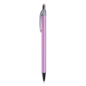 Spoko Stripes guľôčkové pero Needle Tip ružové, modrá náplň 0,3 mm