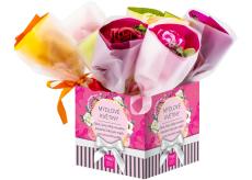 Idc Institute Kytica mydlových ruží v papieri fialová 30 g 1 ks