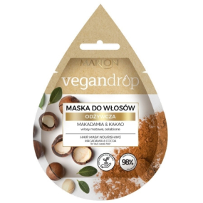 Marion Vegan Drop Makadamový olej & Kakaové maslo vyživujúci vlasová maska pre obnovu pružnosti vlasov 20 ml
