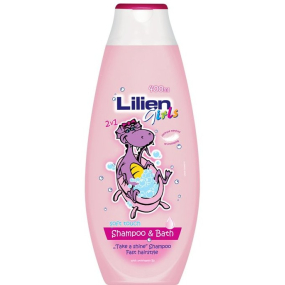 Lilien Girls šampón a pena do kúpeľa 2v1 pre dievčatá 400 ml