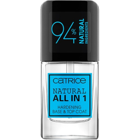 Catrice Natural All in 1 Hardening Base & Top Coat podkladový a krycí lak 10,5 ml