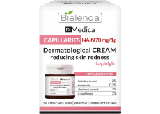 Bielenda Dr. Medica Capillaries dermatologický pleťový krém na začervenanú pleť denný / nočný 50 ml
