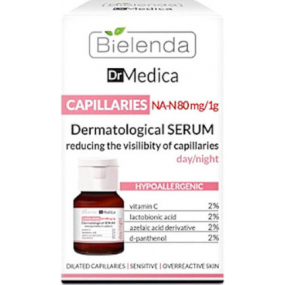 Bielenda Dr. Medica Capillaries dermatologické pleťové sérum na začervenanú pleť denný / nočný 30 ml