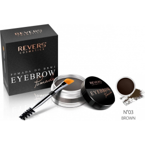 Reverz Eye Brow Pomáda pomáda na obočie s arganovým olejom 03 Brown 3 g