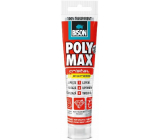 Bison Poly Max Crystal Express rýchloschnúce univerzálne montážne lepidlo a tmel Číry 115 g