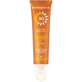 Dermacol Sun Water Resistant SPF30 pleťový krém na opaľovanie s balzamom na pery 30 ml