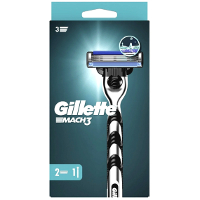 Gillette Mach3 holiaci strojček + náhradné hlavice 2 kusy pre mužov
