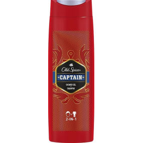 Old Spice Captain 2v1 sprchový gél a šampón pre mužov 400 ml