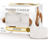 Yankee Candle Soft Blanket - Jemná prikrývka vonná čajová sviečka 12 x 9,8 g