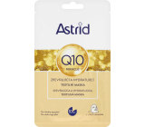 Astrid Q10 Miracle spevňujúce a hydratujúce pleťová textilné maska 20 ml