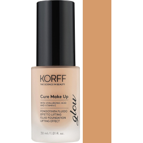 Korff Cure Make Up Fluid Foundation Lifting Effect Glow fluidný liftingový make-up 03 Walnut 30 ml