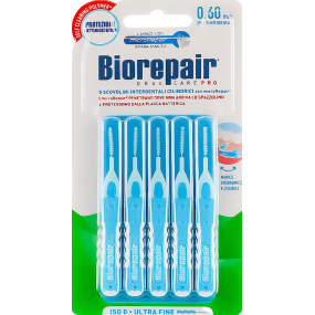 BioRepair Super Fine medzizubné kefky 0,6 mm svetlo modré 5 kusov