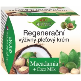 Bione Cosmetics Macadamia + Coco Milk regeneračný výživný krém pre všetky typy pleti 51 ml