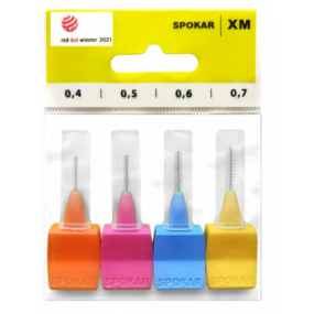 Spokar XM 0,4 - 0,7 mm medzizubné kefky sada mix 4 ks