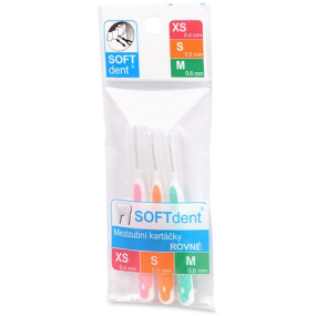 Medzizubná kefka Soft Dent XS - M, 0,4 - 6 mm 3 ks