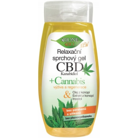 Bione Cosmetics CBD Cannabidiol relaxačný sprchový gél pre všetky typy pokožky 260 ml
