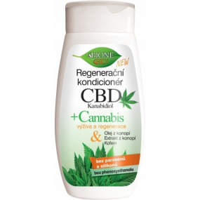 Bione Cosmetics CBD Cannabidiol regeneračný kondicionér pre všetky typy vlasov 260 ml