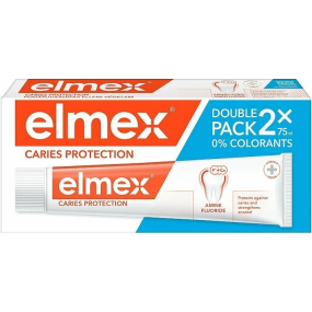 Elmex Caries Protection fluoridová zubná pasta s aminfluoridom 2 x 75 ml, duopack