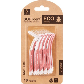 Soft Dent Eco medzizubná kefka zahnutá S 0,5 mm 10 kusov