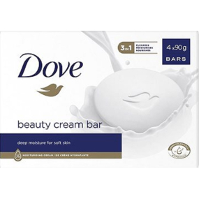 Dove Beauty Cream Bar krémové toaletné mydlo 4 x 90 g