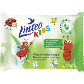 Linteo Kids splachovací toaletný papier 50 kusov