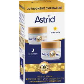 Astrid Q10 Miracle denný krém proti vráskam 50 ml + nočný krém proti vráskam 50 ml, duopack