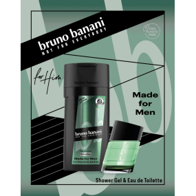 Bruno Banani Made toaletná voda 30 ml + sprchový gél 50 ml, darčeková súprava pre mužov