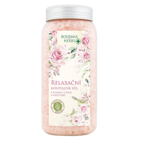 Bohemia Gifts Šípková a ružová relaxačná soľ do kúpeľa 900 g