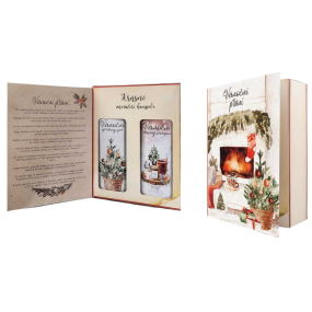Bohemia Gifts Vánoční přání sprchový gel 250 ml + šampon na vlasy 250 ml, kniha kosmetická sada