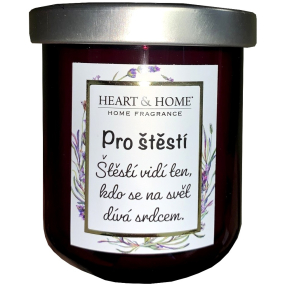 Srdce & Domov Sladká čerešňa Sójová sviečka s vôňou šťastia 110 g