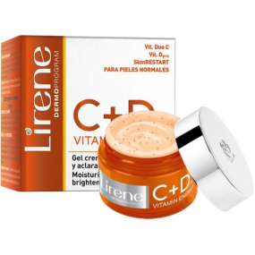 Lirene C+D Vitamin Energy Hydratačný a rozjasňujúci gélový krém pre normálnu pleť 50 ml