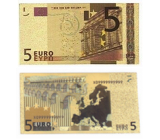Talisman Zlatá plastová bankovka 5 EUR