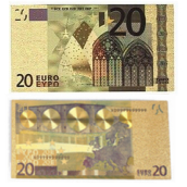 Talisman Zlatá plastová bankovka 20 EUR