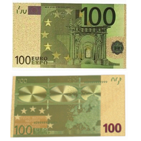 Talisman Zlatá plastová bankovka 100 EUR