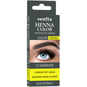 Venita Henna Color krémová barva na obočí 1.1 Grafitová 30 g
